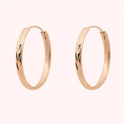 CLUE - 27mm Ring Rose Gold Earrings - CLUE - Jewelry - Harumio