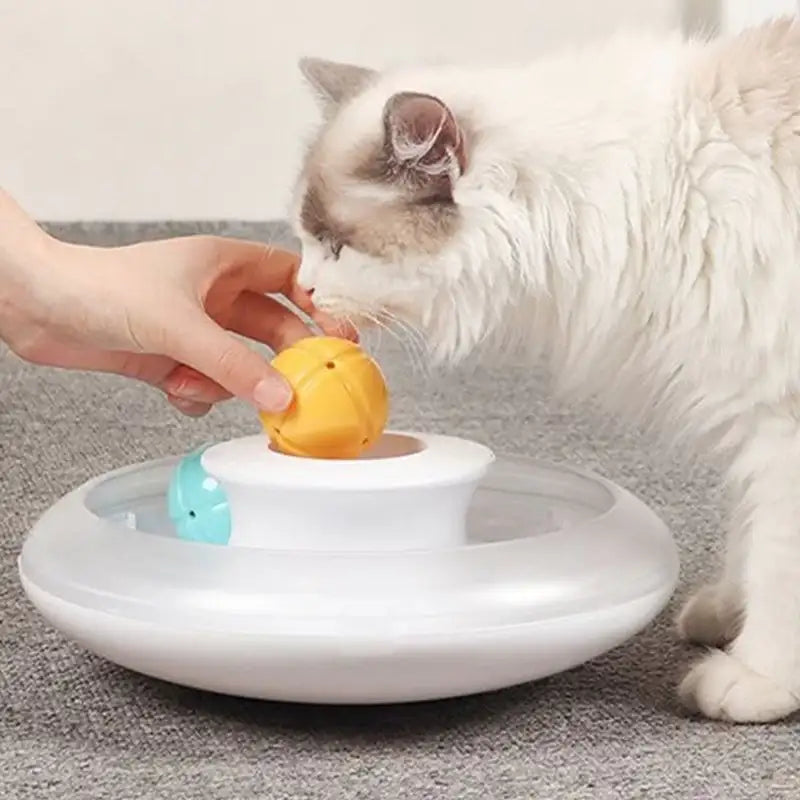 Yog!ssw - Cat UFO Circuit Trackball Toy - Jungle Monster - Pet - Harumio