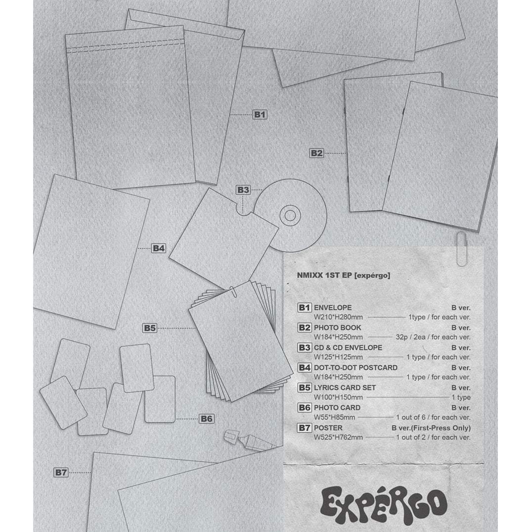 NMIXX - EXPERGO : 1st EP (Standard Version - Random) - NMIXX - Album - Harumio
