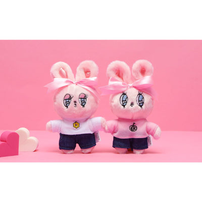 Esther Bunny - Esther Loves You Plush Doll Keyring - White Bunny