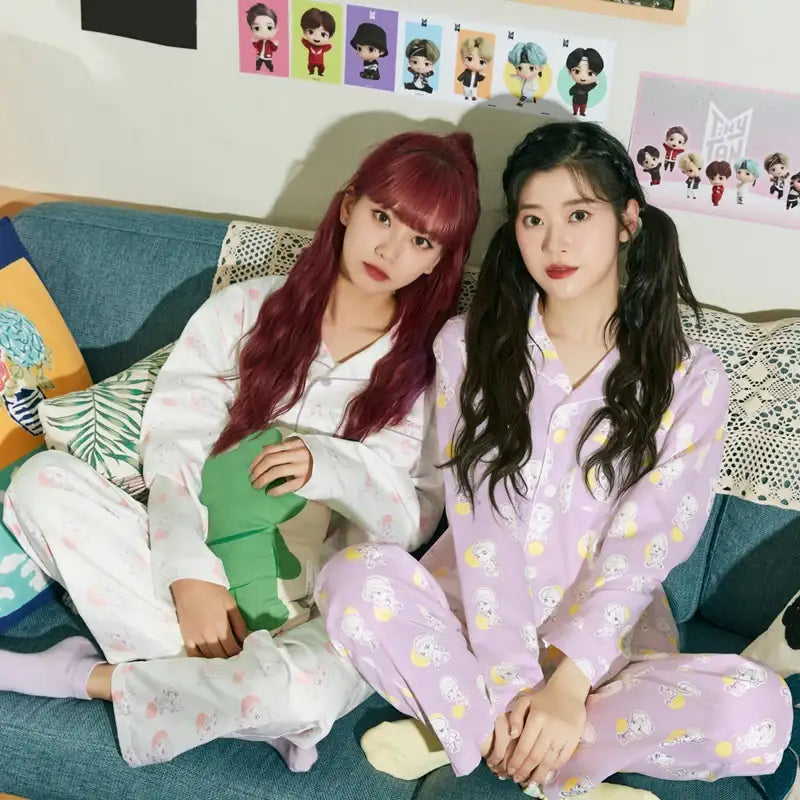 BTS - TinyTAN x TIYP - Dotted Pajama - BTS - Clothing - Harumio