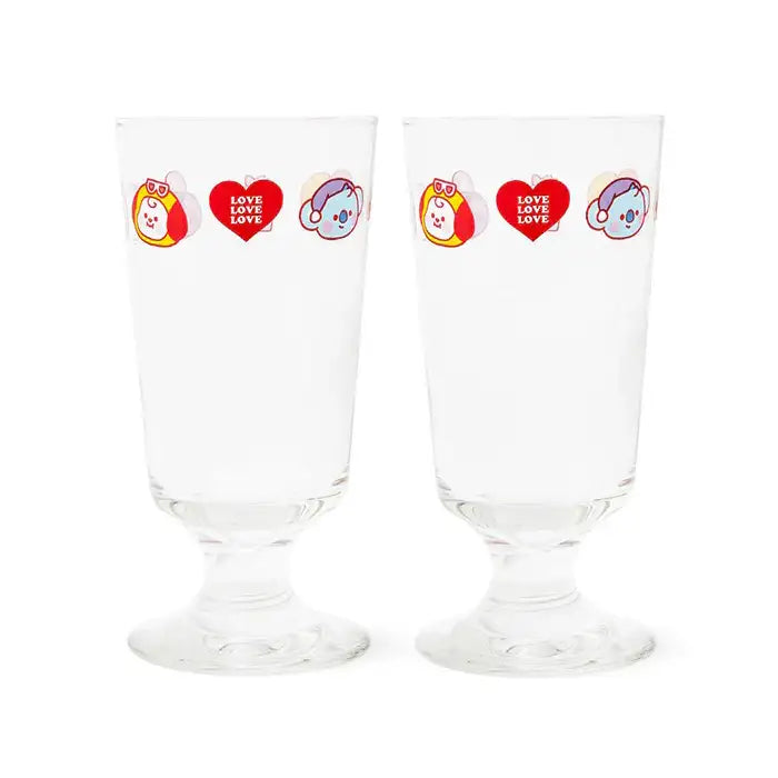 BT21 - Baby Party Night Goblet Glass Set - BT21 - Home & Living, Accessories - Harumio