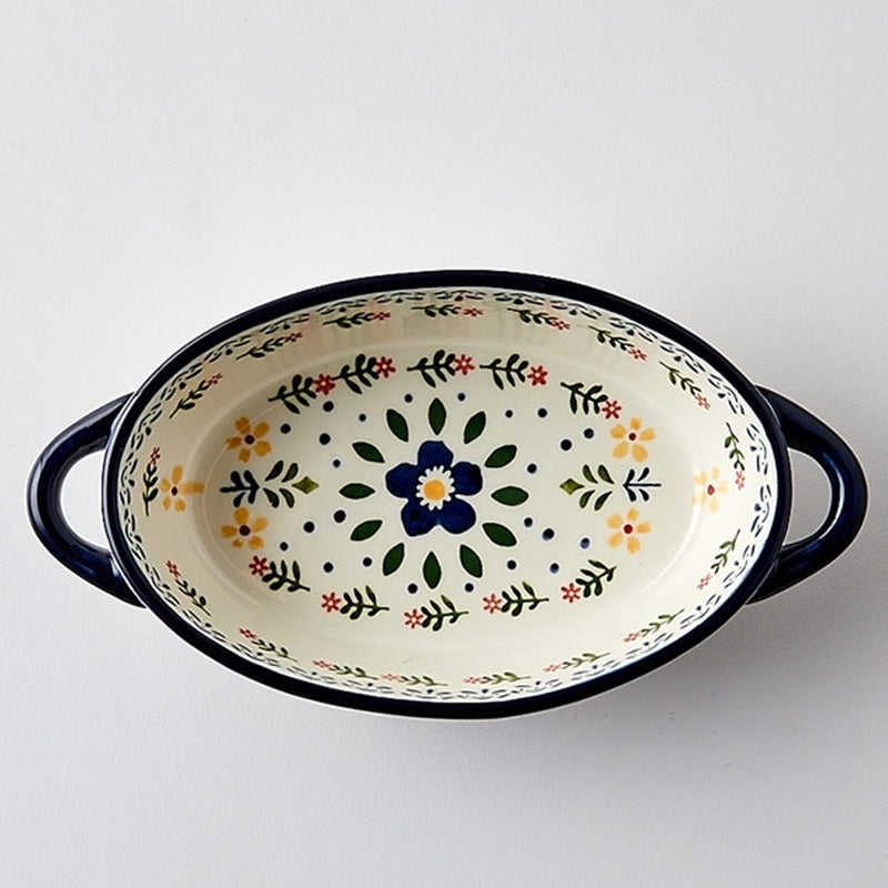 Korean Fatima - Multi-purpose Oval Bowl With Two Handle