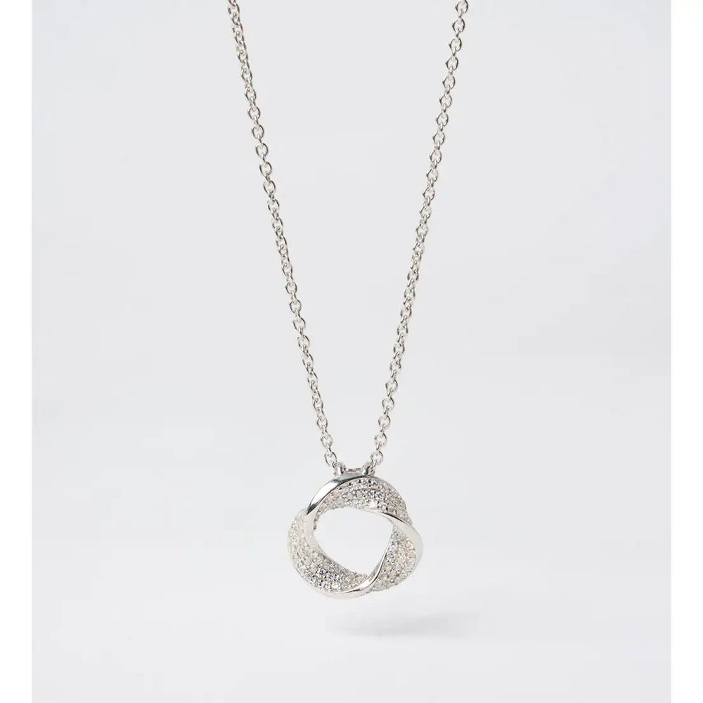 OST - Vermeil Wave Pave Cubic Necklace - OST - Jewelry - Harumio