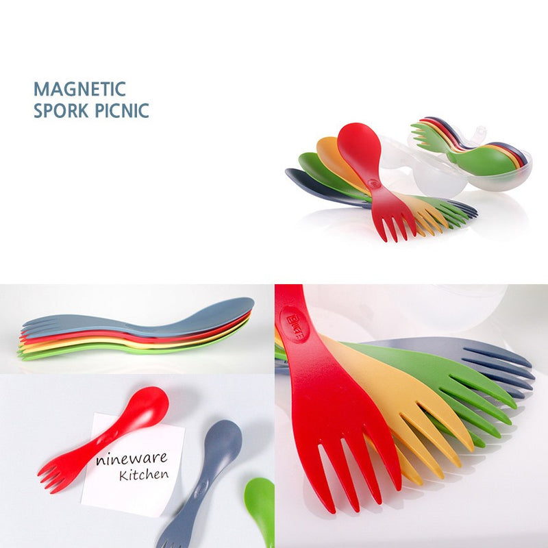 Nineware - Magnetic Picnic Spork Set