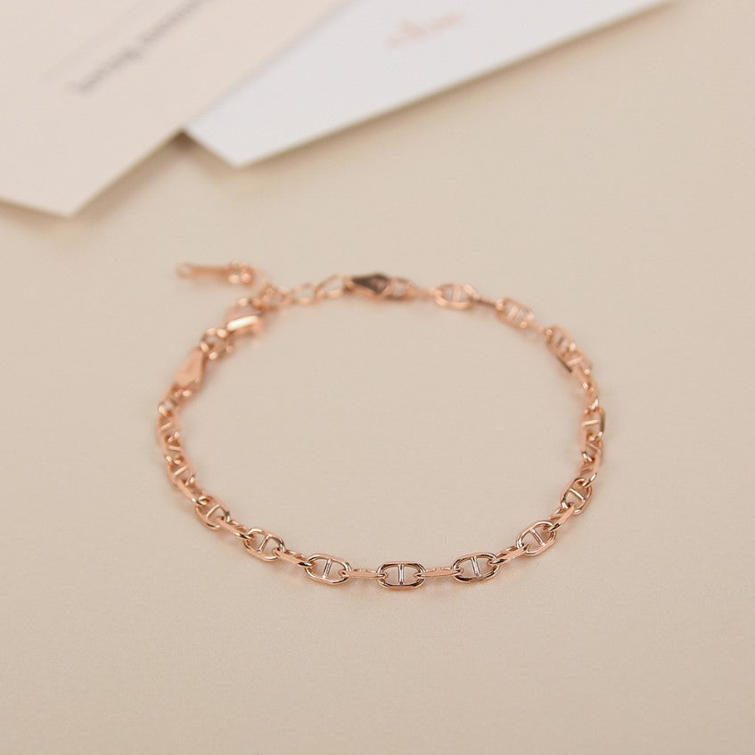 CLUE - Simple Link Rose Gold Bracelet