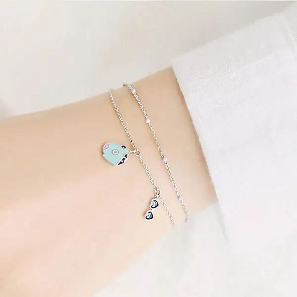 BT21 x OST - Silver Bracelet Ver. 2 - Mang - BT21 - Bracelets - Harumio