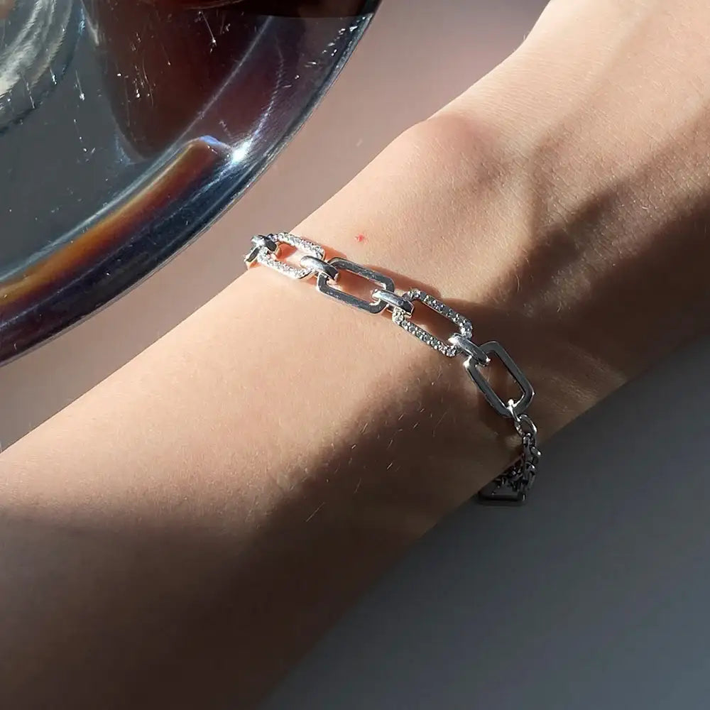 OST - Link Chain Silver Bracelet - OST - Jewelry - Harumio
