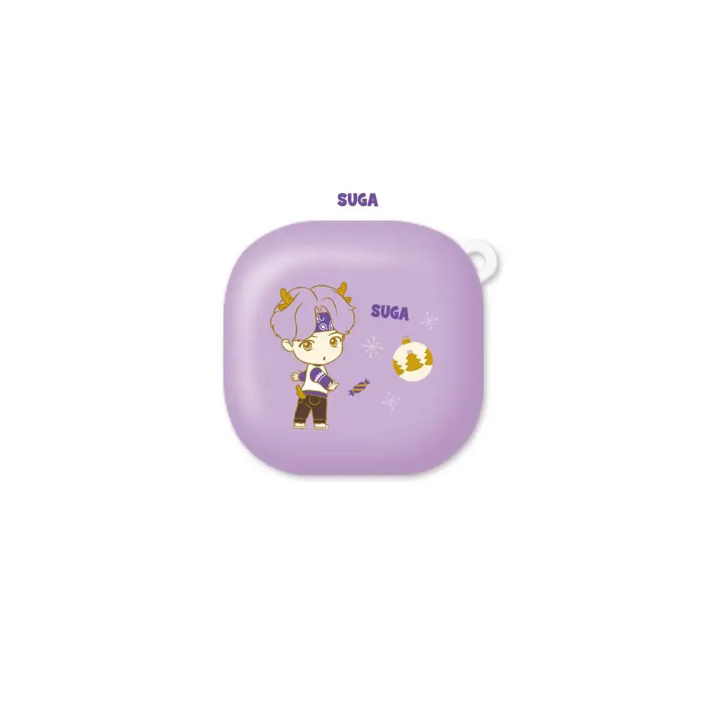 BTS - TinyTAN Purple Holidays Galaxy Buds Live Case - BTS - Accessories - Harumio