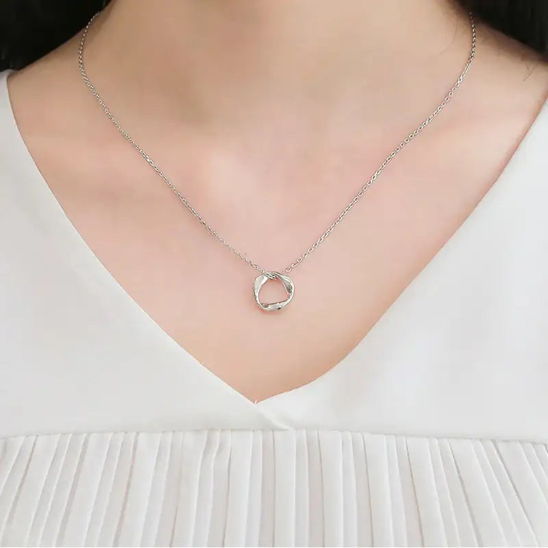 CLUE - FOREVER Men's Silver Necklace - CLUE - Jewelry - Harumio