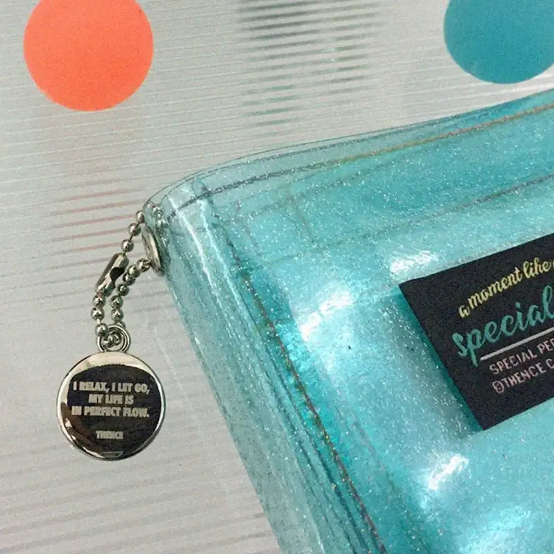 THENCE - SPC Glitter Wallet - Aqua Blue - THENCE - Wallet - Harumio