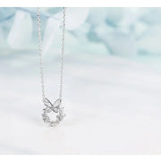 CLUE - White Spring Butterfly Silver Necklace (Happiness & Joy) - CLUE - Jewelry - Harumio