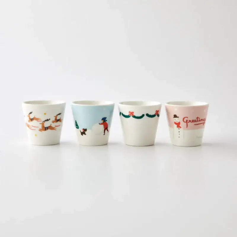 Korean Santa Fairy Village - Soju Glass 4P Set - Modern House - Home & Living - Harumio
