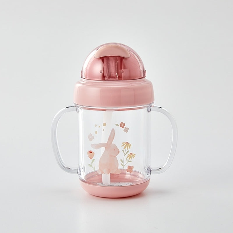 Korean My Rabbit - Tritan Two-Handle Straw Water Bottle