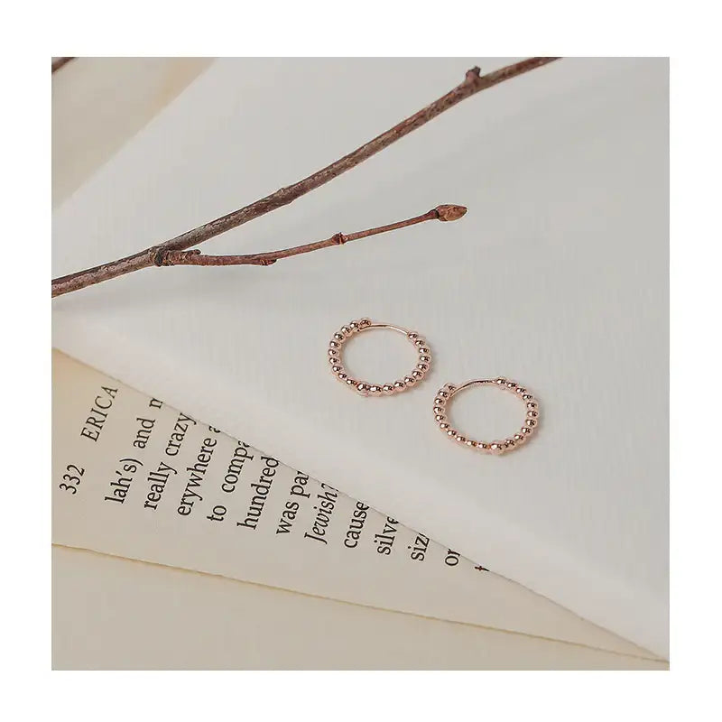 CLUE - Alli Bubble Round One Touch Earrings - CLUE - Jewelry - Harumio