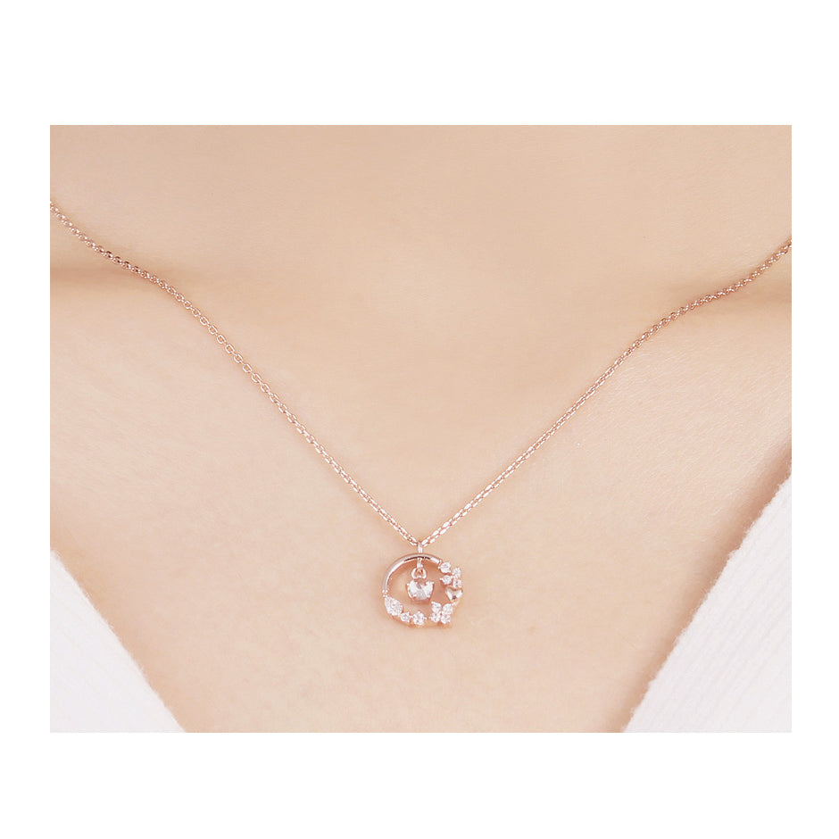 CLUE - Shining Love Silver Necklace