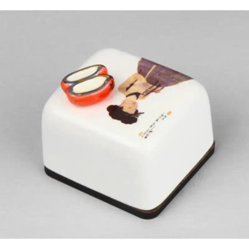 HK Studio - Moony Ceramic A Beautiful Woman Musical Paperweight - HK Studio - Music Box - Harumio