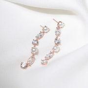 CLUE - Pearl Point Drop Silver Earrings - CLUE - Jewelry - Harumio