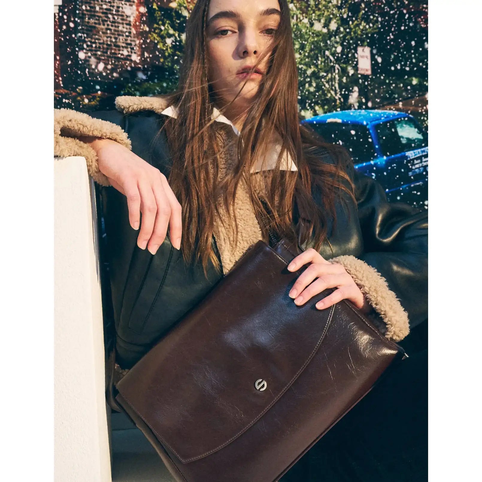 Semicode - Crinkle Choco Brown Capture Bag (Inspired by Extraordinary Attorney Woo) - Semicode - Bag - Harumio