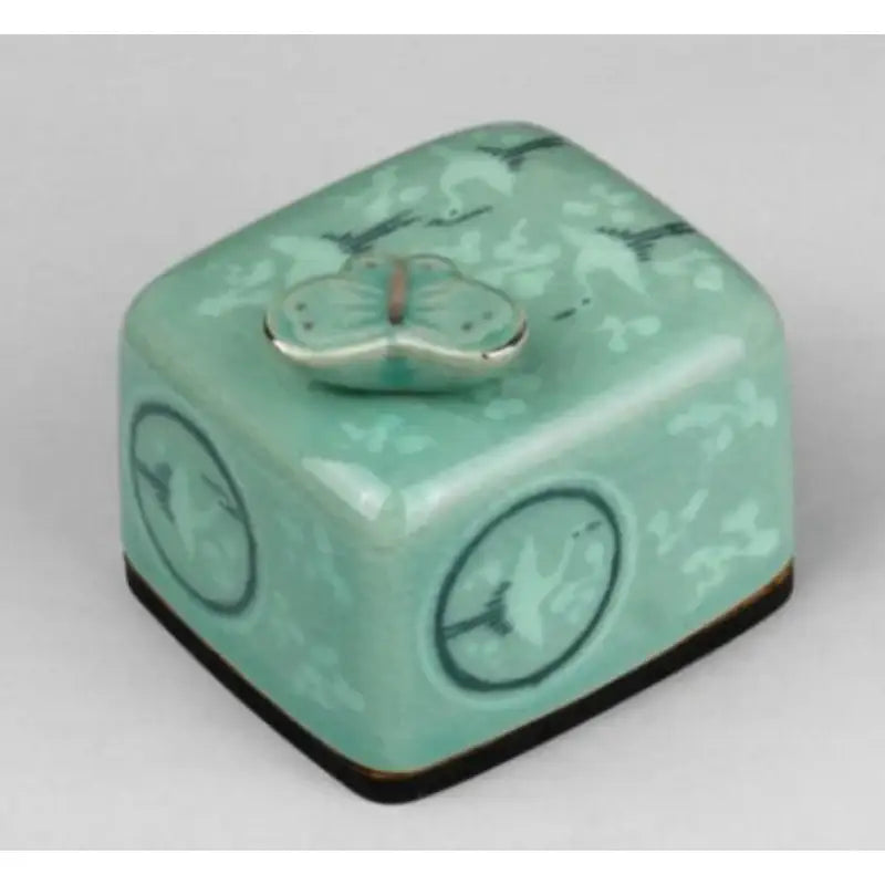 HK Studio - Moony Celadon Musical Paperweight - HK Studio - Music Box - Harumio