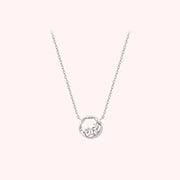 CLUE - Basic Round Dazzling Silver Necklace - CLUE - Jewelry - Harumio