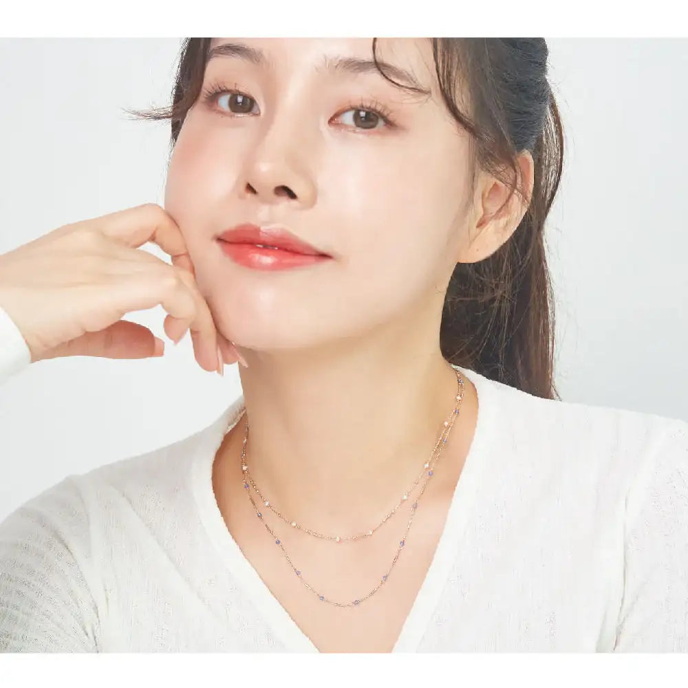 CLUE - Wish Spell Bead Type Silver Necklace - CLUE - Jewelry - Harumio