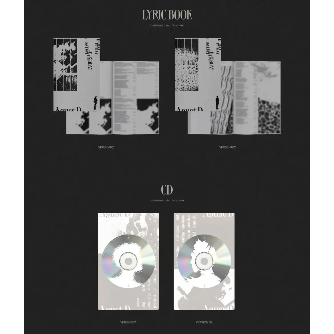 Agust D (SUGA) - D-DAY : 1st Album (Photobook Version) – Harumio