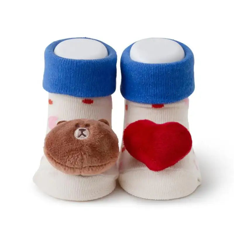 Line Friends - Brown Infant Doll Socks - Line Friends - Socks - Harumio