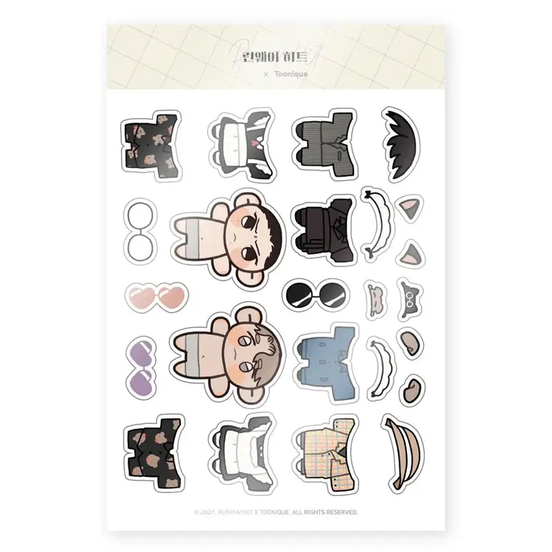 Runway Hit - Dress Up Sticker - Toon!que - Accessories - Harumio