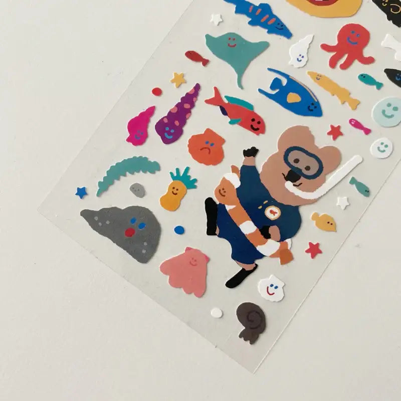 Dinotaeng - Seafood Sticker - Dinotaeng - Sticker - Harumio