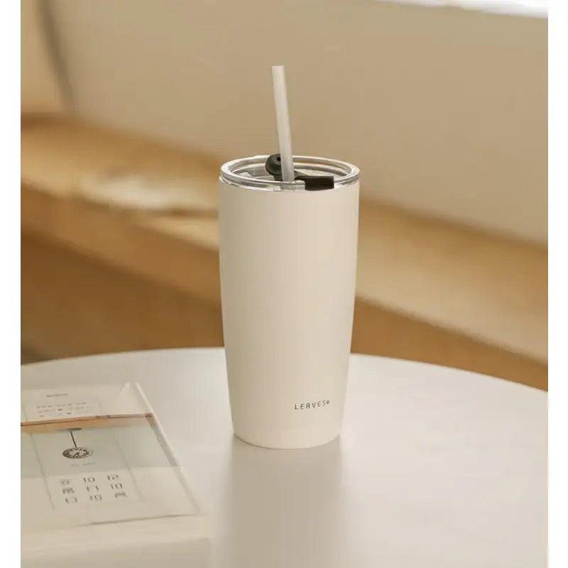LEAVES- Insulation Straw Tumbler - LEAVES - Kitchenware - Harumio