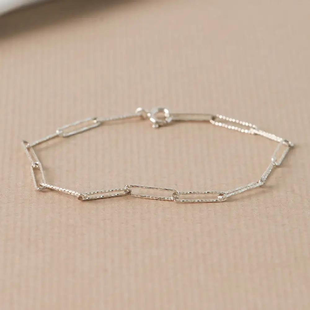 CLUE - Basic Clip Chain Silver Bracelet - CLUE - Jewelry - Harumio