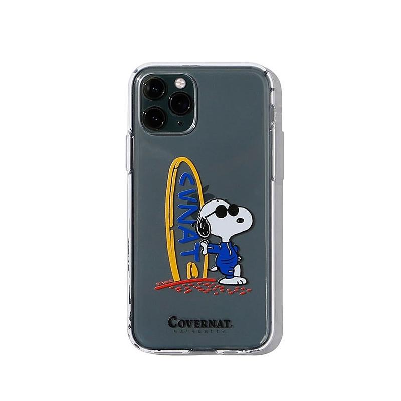 Covernat x Snoopy - CVNT Surfboard Phone Case Clear - iPhone 11 Pro