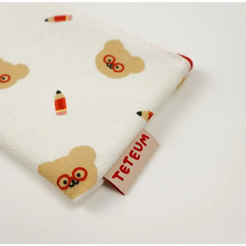 Teteum - Cotton Red Pencil Case - Teteum - Stationary - Harumio