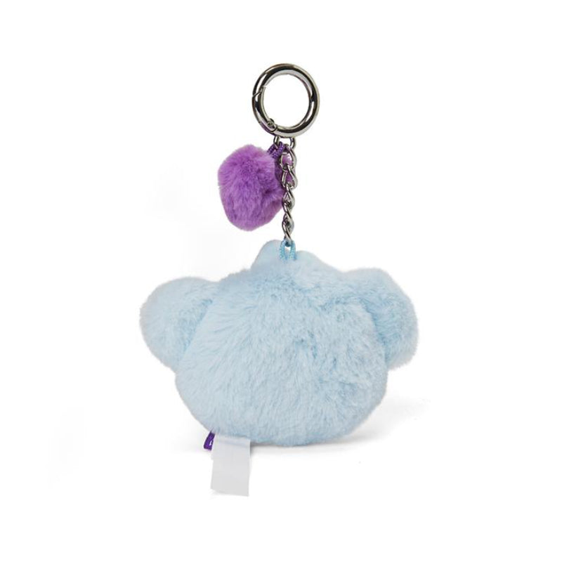 BT21 - Baby Flat Fur Face Bag Charm - Purple Heart Edition