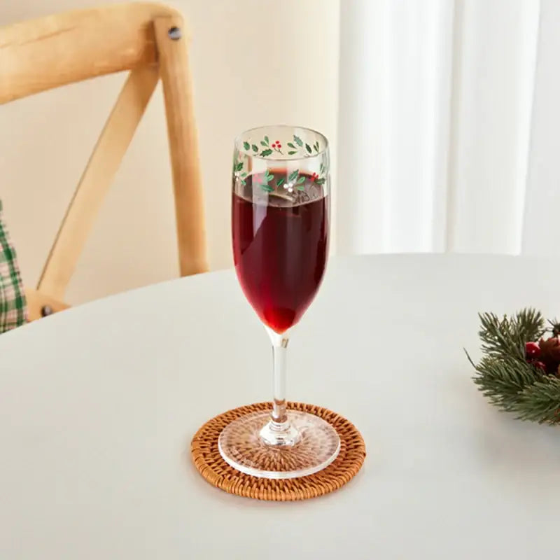 Korean Winter Flower - Acrylic Champagne Glass - Modern House - Home & Living - Harumio