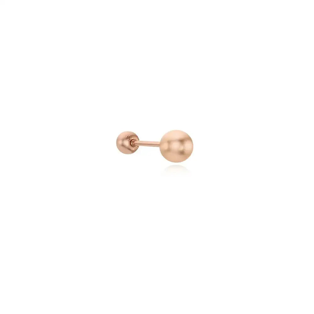 CLUE - 4mm Ball 10K/14K Gold Ear Pierce - CLUE - Jewelry - Harumio