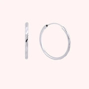 CLUE - Basic Cut Silver Ring Earrings - CLUE - Jewelry - Harumio