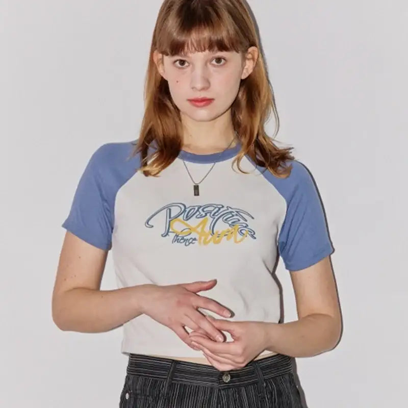 THENCE - Raglan Crop Tee IRD