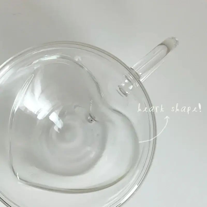Like A Cafe - Heart Glass Mug - Like A Cafe - Home & Living - Harumio