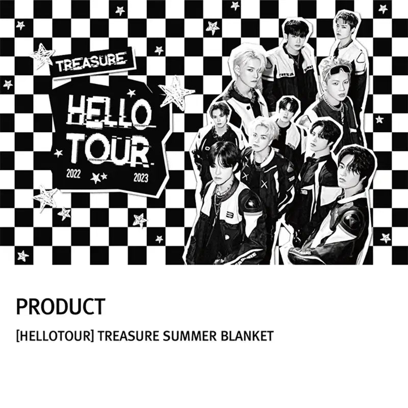 TREASURE - HELLO Tour - Summer Blanket - TREASURE - Blankets - Harumio