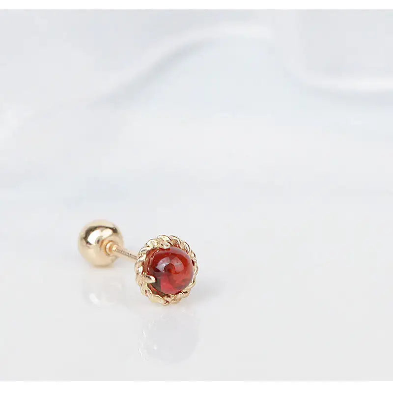 CLUE - Red Spear 14K Gold Ear Pierce - CLUE - Jewelry - Harumio