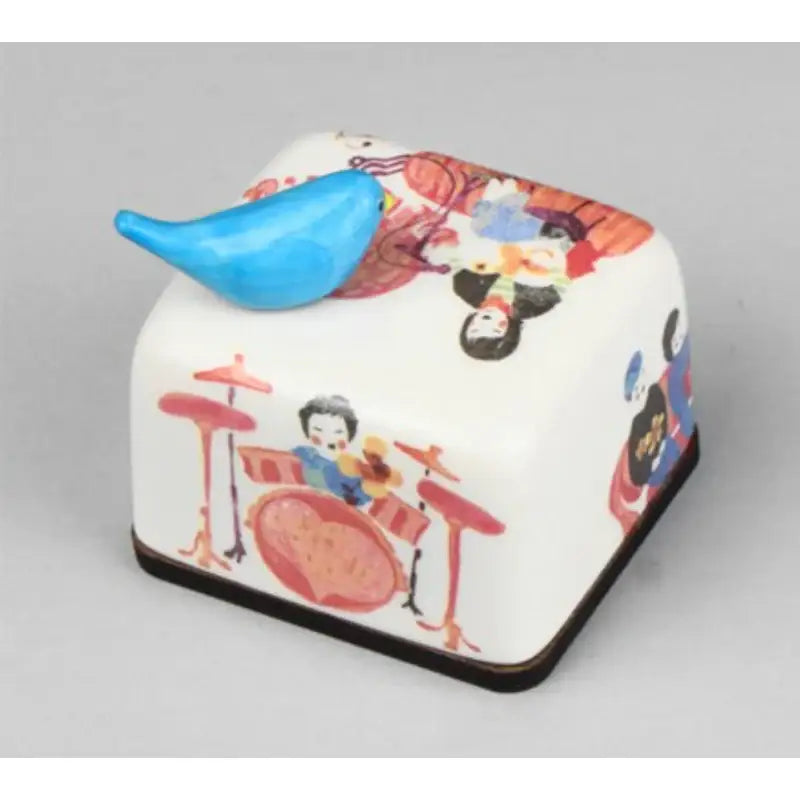 HK Studio - Moony Ceramic Pink Band Musical Paperweight - HK Studio - Music Box - Harumio
