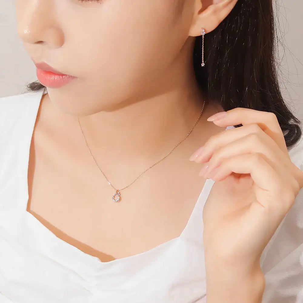 CLUE - Lovely Pure Silver Necklace - CLUE - Jewelry - Harumio