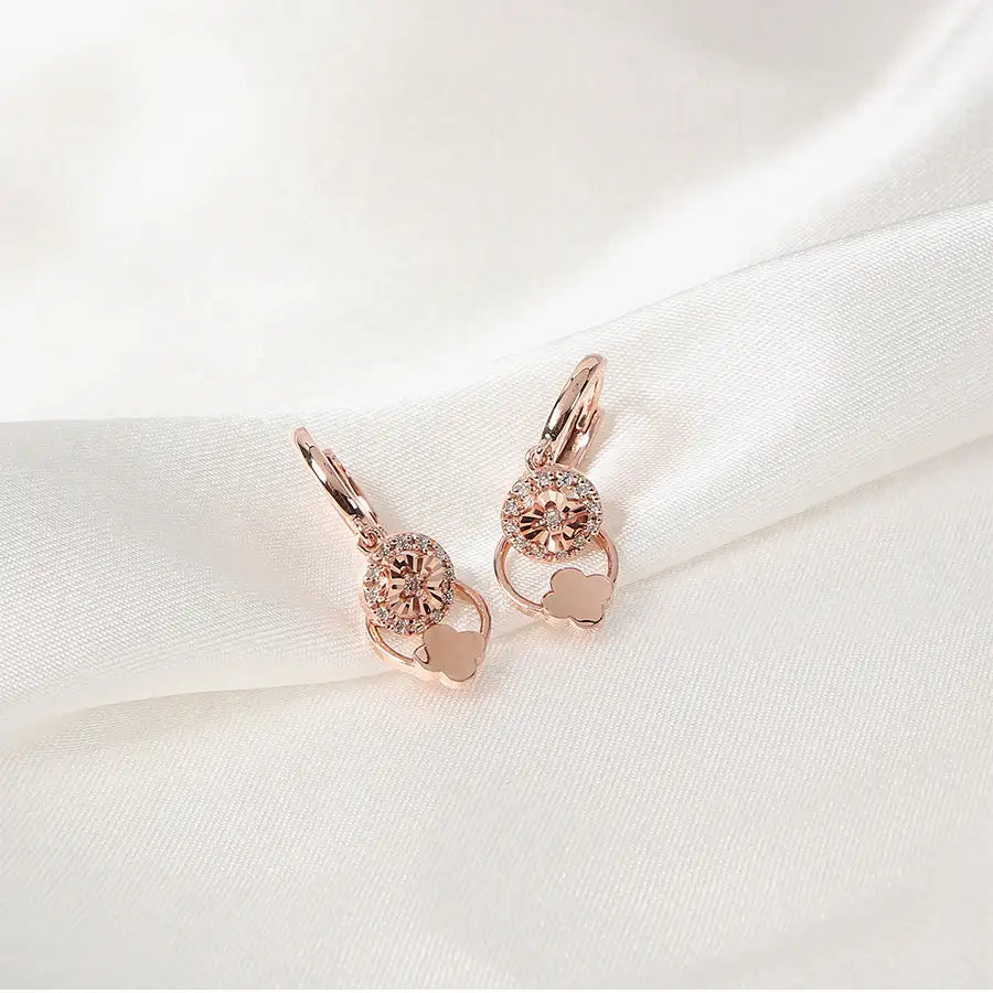 CLUE - Clover Cubic Silver Earring - CLUE - Jewelry - Harumio