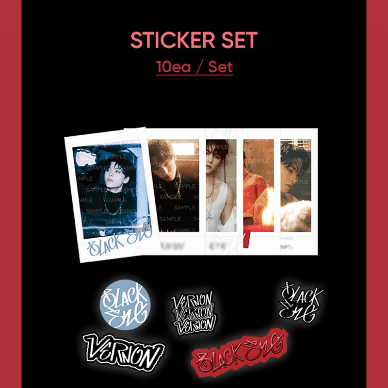 Seventeen - Black Eye - Sticker Set