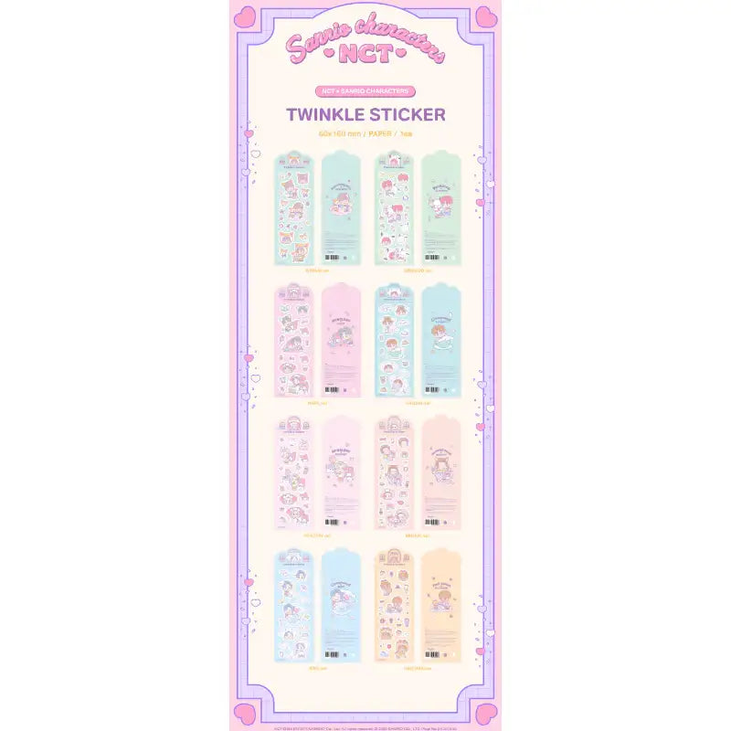NCT x Sanrio - Twinkle Sticker - Sanrio - Decorative Stickers - Harumio