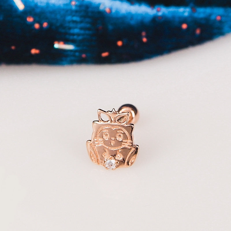 Saint Tail x Clue - Cutie Ruby 10K Gold Piercing