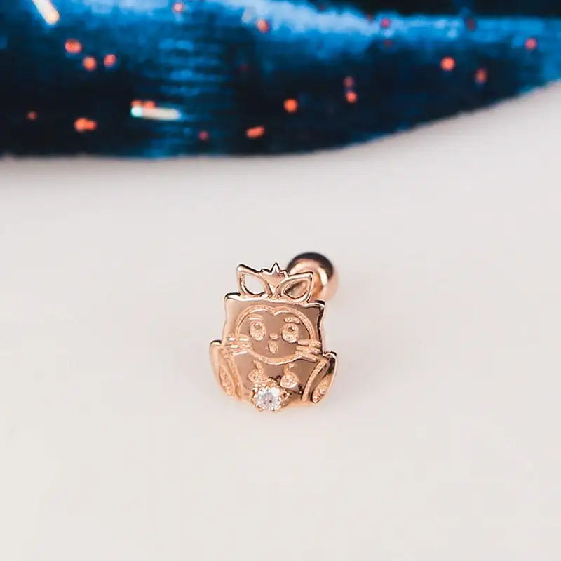 Saint Tail x Clue - Cutie Ruby 10K Gold Piercing - CLUE - Jewelry - Harumio