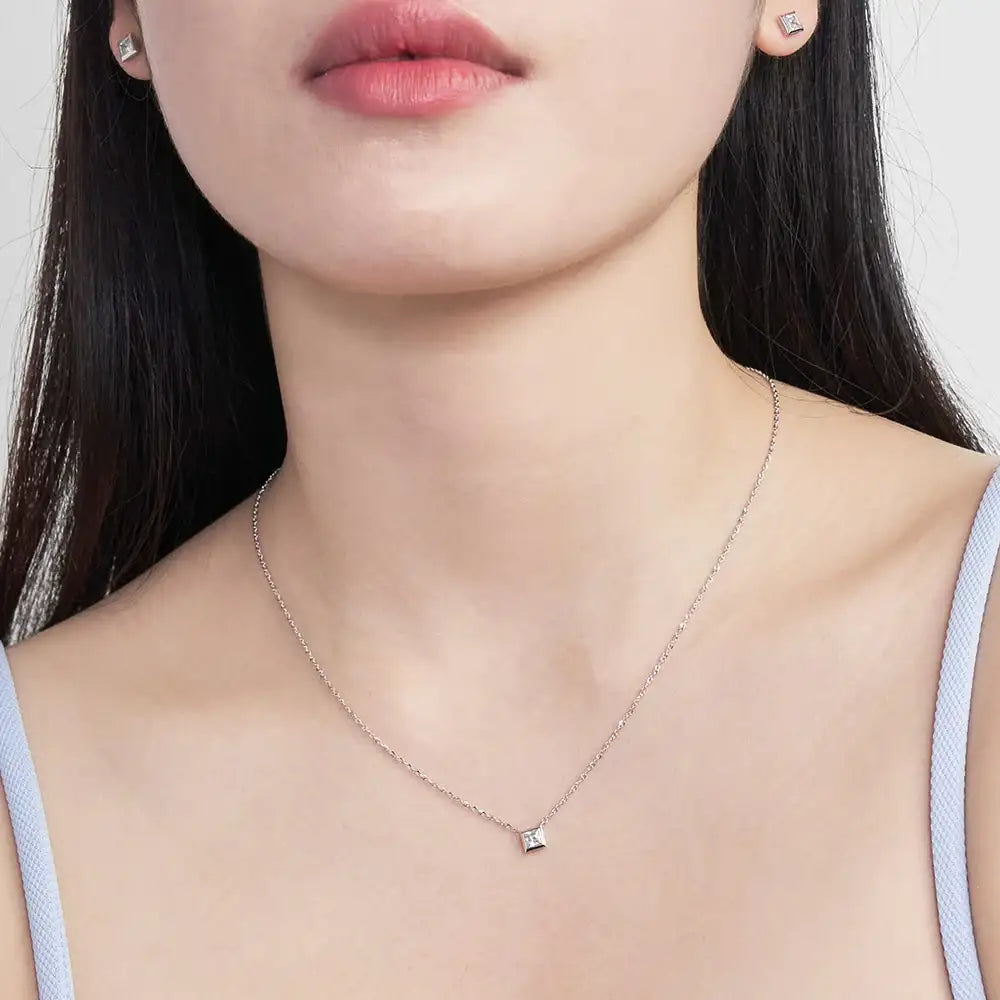 OST - Shine Basic Square Necklace - OST - Jewelry - Harumio